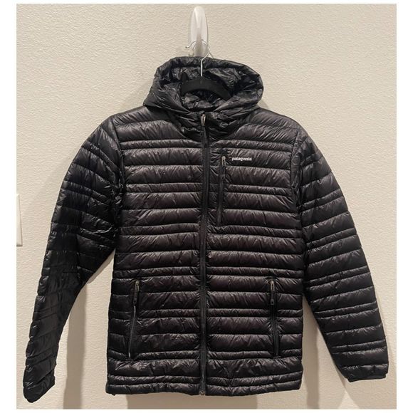 PATAGONIA Ultralight Down Zipper Hoodie Black Jacket - Picture 2 of 6